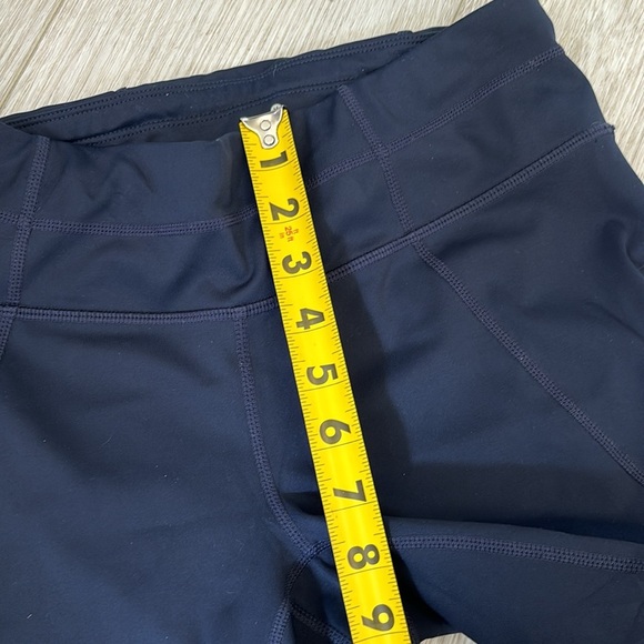 Athleta Aura Sonar Capri Mesh Leggings in Dark Navy Blue Size Small - Picture 9 of 11